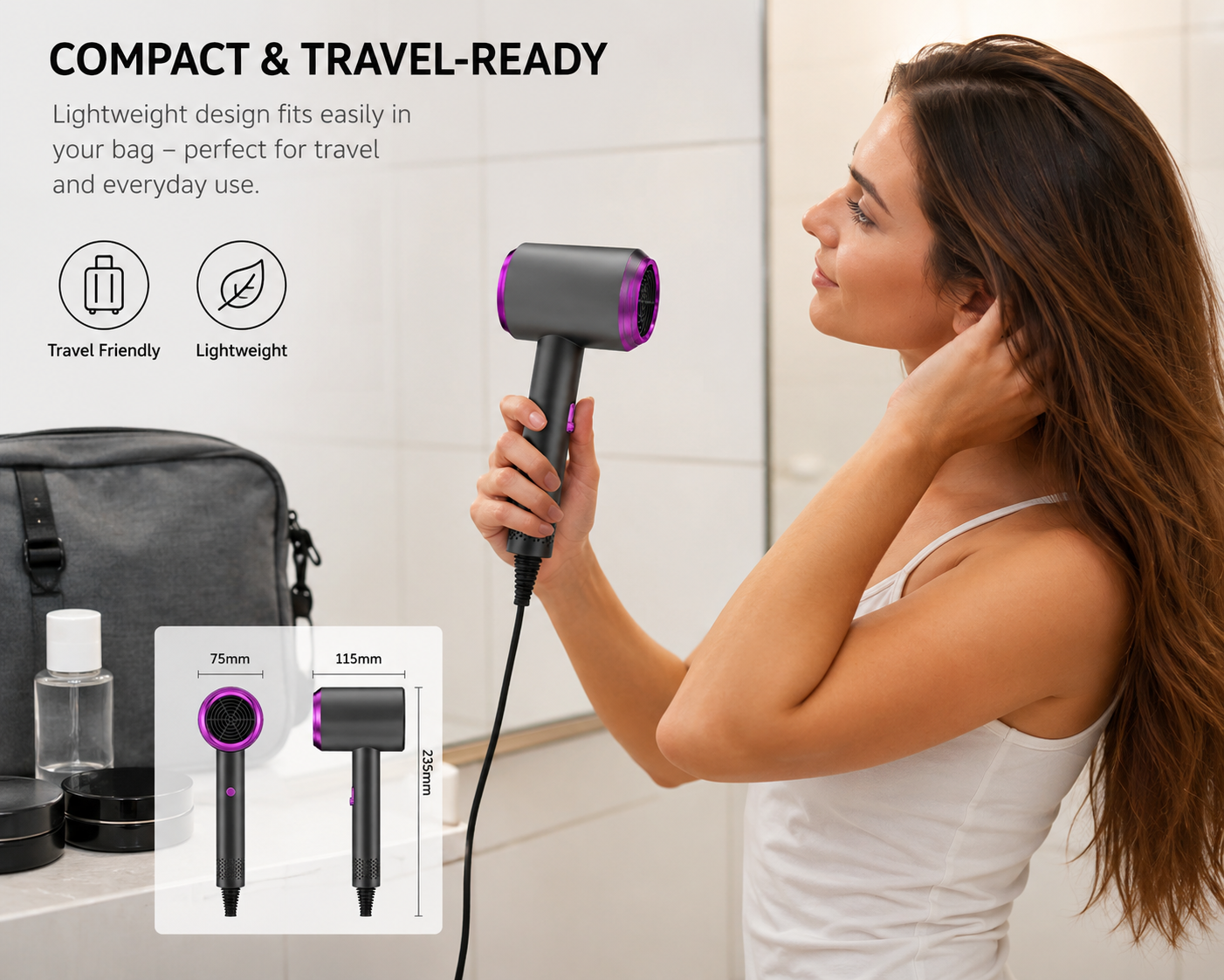 Mini Travel High-Speed Hair Dryer