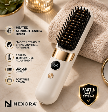 Nexora Heated Straightening Brush