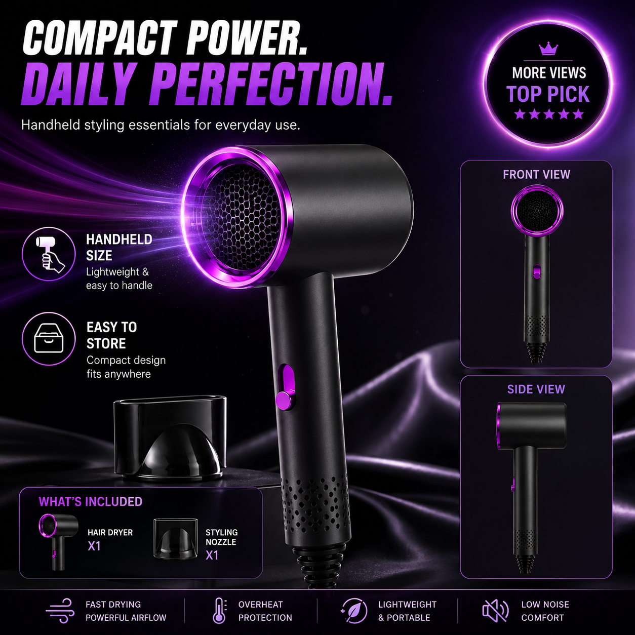 Mini Travel High-Speed Hair Dryer