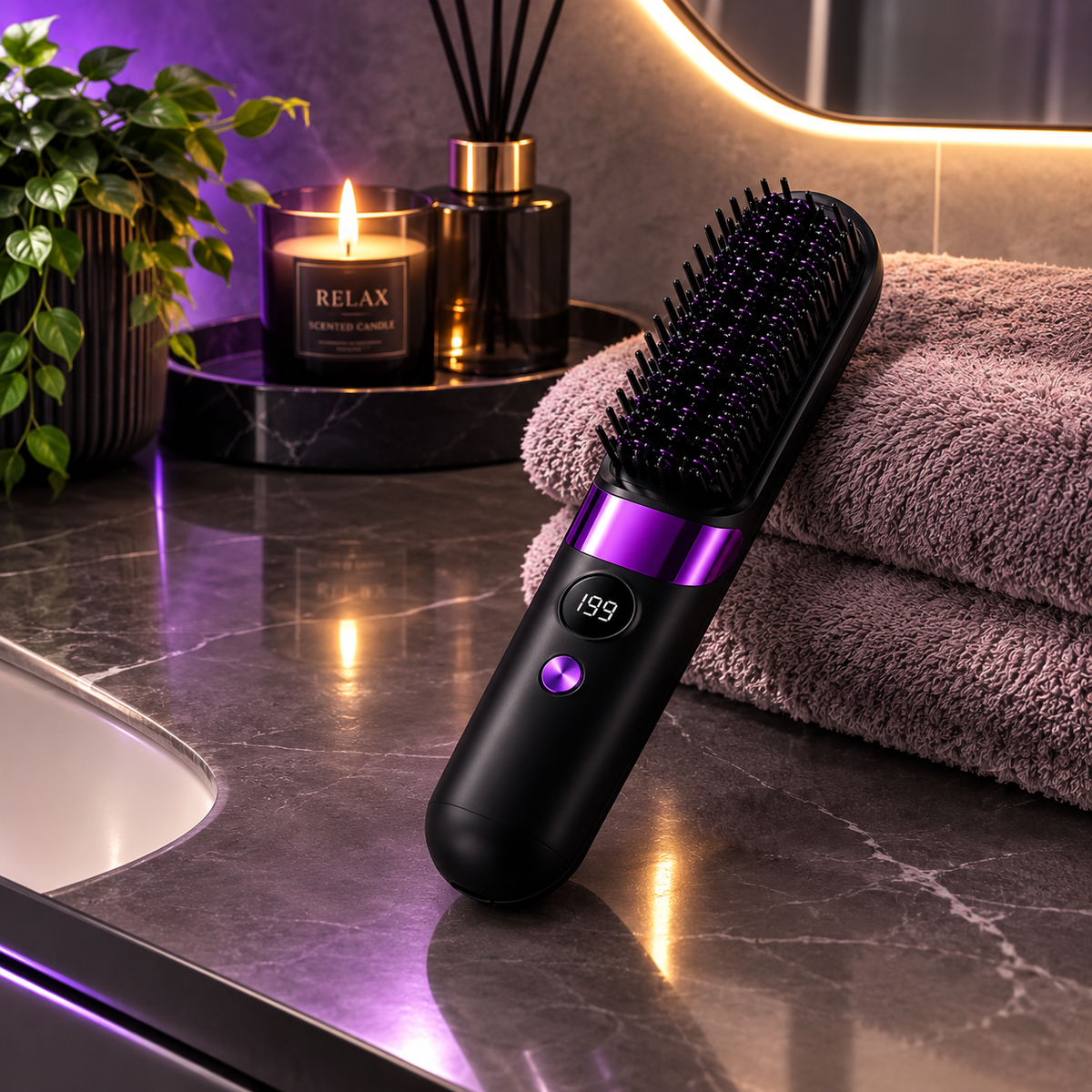 Nexora Heated Straightening Brush